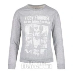 Official Ziggy Stardust Crew Neck Sweatshirt (Grey)