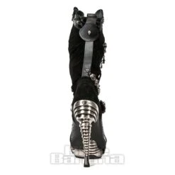 New Rock M.MAG034-C10 Magneto Stiletto Heel Boots (Black) -Alternative Clothing Store 84415 b