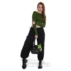 Banned Frances Stripes Jumper (Green/Black) 9 Banned Frances Stripes Jumper (Green/Black) -Alternative Clothing Store 84f8d70d9dd9ade0375b12abada0