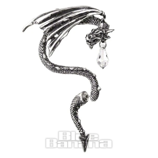 Alchemy Gothic Crystal Dragon Earring (Right) 1 Alchemy Gothic Crystal Dragon Earring (Right)