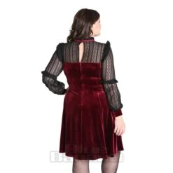 Hell Bunny Bonnie Dress (Burgundy) -Alternative Clothing Store 8b0871b09da87c28a0e6bda5032a