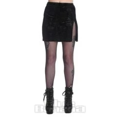 Banned Chandelier Slit Mini Skirt (Black)
