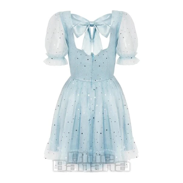Hell Bunny Infinity Mini Dress (Light Blue) 10 Hell Bunny Infinity Mini Dress (Light Blue) - Image 10