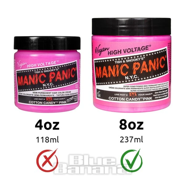 Manic Panic 8oz High Voltage Classic Cream Formula Colour Hair Dye (Cotton Candy Pink) 5 Manic Panic 8oz High Voltage Classic Cream Formula Colour Hair Dye (Cotton Candy Pink) - Image 5