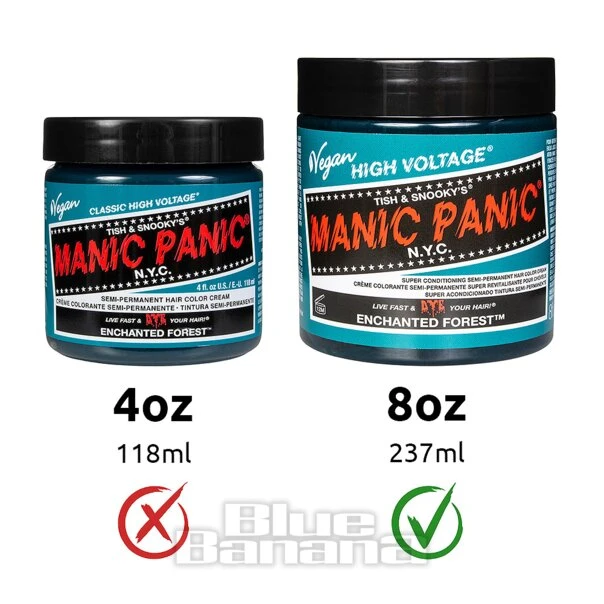 Manic Panic 8oz High Voltage Classic Cream Formula Colour Hair Dye (Enchanted Forest) 5 Manic Panic 8oz High Voltage Classic Cream Formula Colour Hair Dye (Enchanted Forest) - Image 5