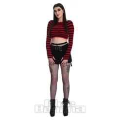 Banned Frances Stripe Jumper (Red/Black) 9 Banned Frances Stripe Jumper (Red/Black) -Alternative Clothing Store 92dce409c0b98e8d85a8e275a618