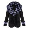 Jawbreaker Purple Fur Corduroy Jacket (Black/Purple)