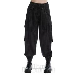 Banned Everlee Pin Stripe Trousers (Black)