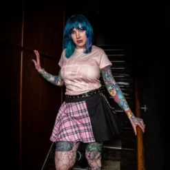 Offical AC/DC 74 Jailbreak T-Shirt (Pink) -Alternative Clothing Store 9952a6773eb8ac1f7bc359d19fbc acdc 74 jailbreak pink