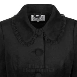 Bleeding Heart Lace Trim Coat (Black) 9 Bleeding Heart Lace Trim Coat (Black) -Alternative Clothing Store 9b7d8d43b6ed954b9130db9081a3