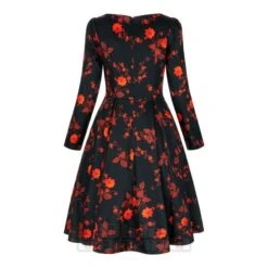 Bleeding Heart Red Flower Dress (Black) -Alternative Clothing Store 9ce4d697df70f17140ec36b137e4 150785 a