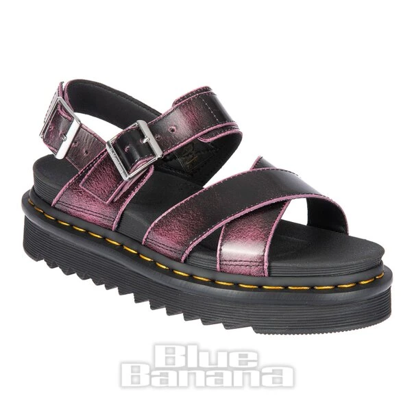 Dr. Martens Dr Martens Voss II Two Tone Vegan Rub Off Sandals (Black) 1 Dr. Martens Dr Martens Voss II Two Tone Vegan Rub Off Sandals (Black)
