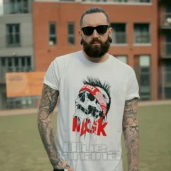 Official Machine Gun Kelly Invincible Skull T Shirt (White) 9 Official Machine Gun Kelly Invincible Skull T Shirt (White) -Alternative Clothing Store BB KIERAN MGK 12