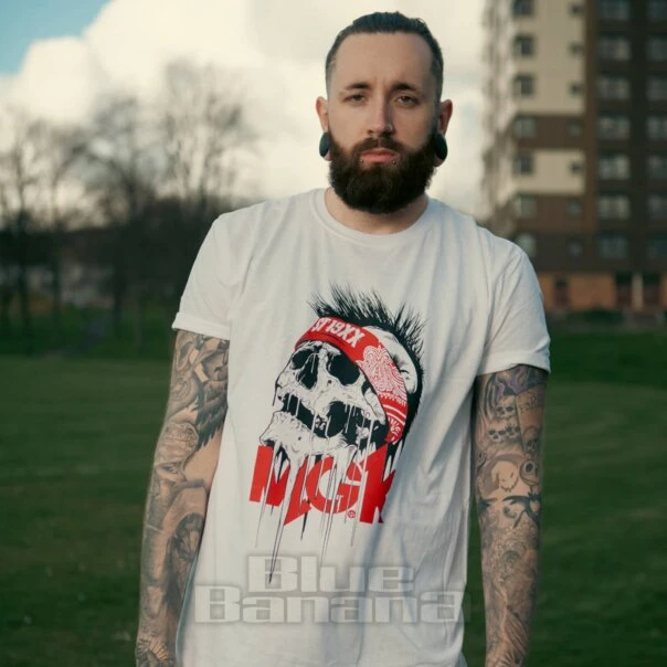 Official Machine Gun Kelly Invincible Skull T Shirt (White) 3 Official Machine Gun Kelly Invincible Skull T Shirt (White) - Image 3