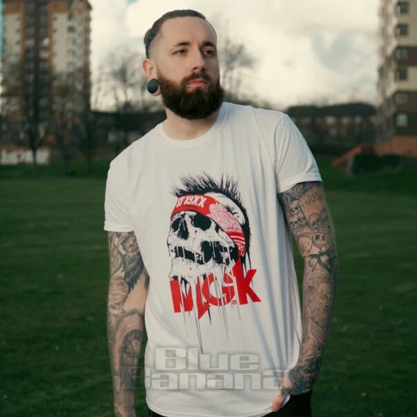 Official Machine Gun Kelly Invincible Skull T Shirt (White) 4 Official Machine Gun Kelly Invincible Skull T Shirt (White) - Image 4