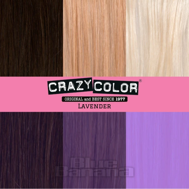 Crazy Color Semi-Permanent Hair Dye 4 Pack 100ml (Lavender) 3 Crazy Color Semi-Permanent Hair Dye 4 Pack 100ml (Lavender) - Image 3