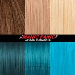 Manic Panic 8oz High Voltage Classic Cream Formula Colour Hair Dye (Atomic Turquoise) -Alternative Clothing Store MP Classic ATOMIC TURQUOISE small
