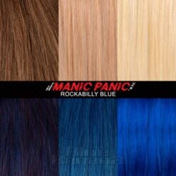 Manic Panic 8oz High Voltage Classic Cream Formula Colour Hair Dye (Rockabilly Blue) -Alternative Clothing Store MP Classic ROCKABILLY BLUE small