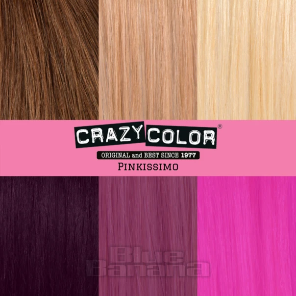Crazy Color Semi-Permanent Hair Dye 4 Pack 100ml (Pinkissimo) 3 Crazy Color Semi-Permanent Hair Dye 4 Pack 100ml (Pinkissimo) - Image 3