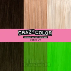 Crazy Color Semi-Permanent Hair Dye 4 Pack 100ml (Toxic UV) -Alternative Clothing Store Toxic20UV