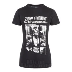 Official Ziggy Stardust Spiders T-Shirt (Black)