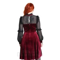 Hell Bunny Bonnie Dress (Burgundy) -Alternative Clothing Store a26966c4d78fcef155ae0a881657