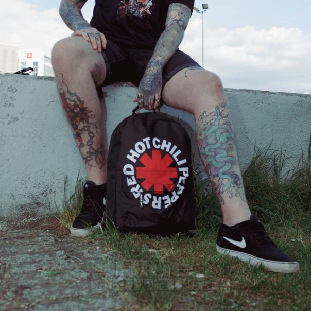 Rocksax Red Hot Chili Peppers Asterix Backpack (Black) 2 Rocksax Red Hot Chili Peppers Asterix Backpack (Black) - Image 2