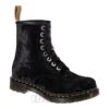 Dr. Martens Dr Martens 1460 Vegan Crushed Velvet Boots (Black)