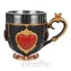 Nemesis Now Pinky's Up Queen Of Hearts Mug (Black/Red)