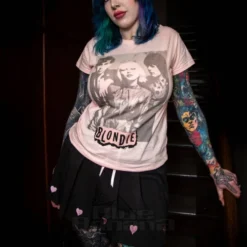 Official Blondie Debbie Harry T-Shirt (Pink) -Alternative Clothing Store aef58a65cb559c22bbe1e9482eef blondie