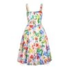 Bleeding Heart Flowers Strap Dress (Multicoloured)