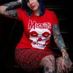 Official Misfits Logo T-Shirt (Red) 7 Official Misfits Logo T-Shirt (Red) -Alternative Clothing Store bc95edba53bc3d4bac229052abf6 misfits red