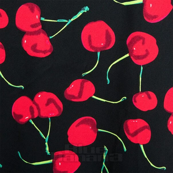 Bleeding Heart Red Cherries Dress (Black) 8 Bleeding Heart Red Cherries Dress (Black) - Image 8