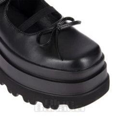 KOI FOOTWEAR Koi Obsidian Trident Shoes (Black) -Alternative Clothing Store c0121fa661d1f224a79d031c7725