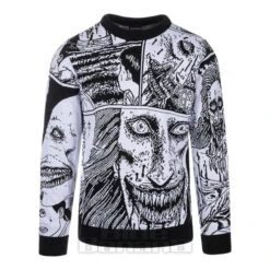 Junji Ito Smile Jumper (Black/White)