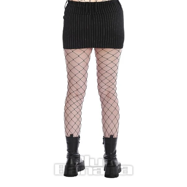 Banned Eudora Pin Stripe Skirt (Black) 2 Banned Eudora Pin Stripe Skirt (Black) - Image 2