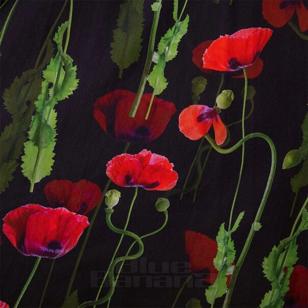 Bleeding Heart Poppies Dress (Black) 4 Bleeding Heart Poppies Dress (Black) - Image 4