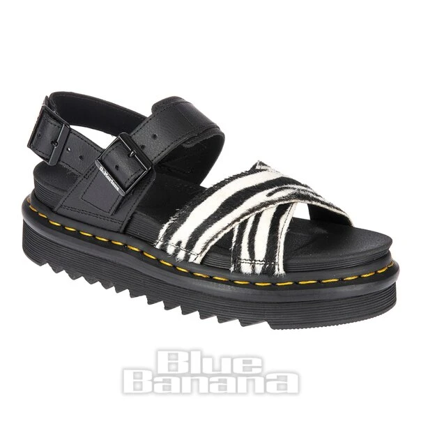 Dr. Martens Dr Martens Voss II Strap Sandals (Black/White) 1 Dr. Martens Dr Martens Voss II Strap Sandals (Black/White)