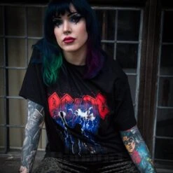 Official AC/DC Thunderstruck T Shirt (Black) -Alternative Clothing Store d04e79b2dfbc07d2b4f4adc99184 acdc lightning tshirt 2