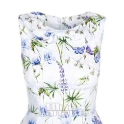 Bleeding Heart Bow Purple Flowers Dress (White) -Alternative Clothing Store d21b1fde4b53d451521c9803acbf 152096 c