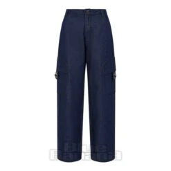 Banned Wide Leg Denim Trousers (Blue) -Alternative Clothing Store d36d3fd1a00539551c7dceed1959