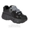 KOI FOOTWEAR Koi Ricta Flip Chunky Sole Trainers (Black/White)