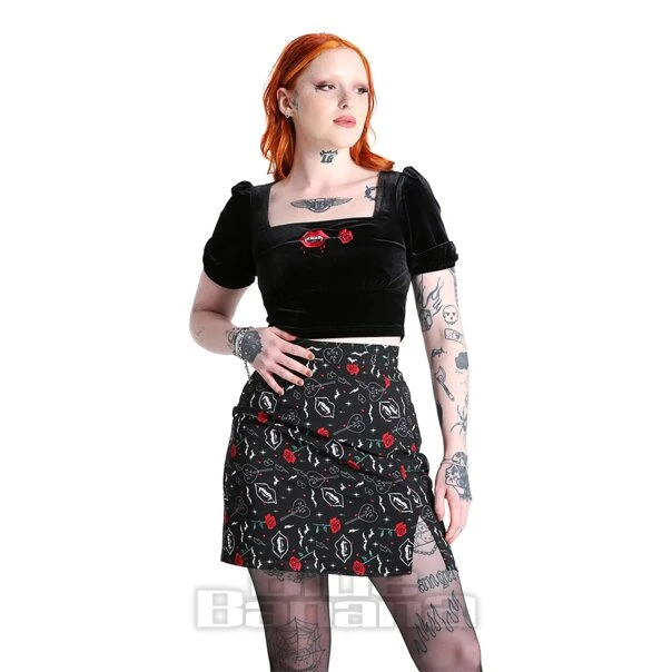 Hell Bunny Lilith Skirt (Black) 2 Hell Bunny Lilith Skirt (Black) - Image 2