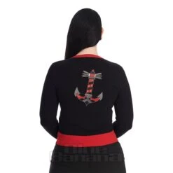 Banned Sail & Skull Cardigan (Black) -Alternative Clothing Store d70fc2ad7eef0091d9d135f713ee