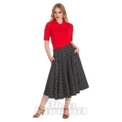 Banned Polka Dot Days Swing Skirt (Black) -Alternative Clothing Store da97c29f315e43c36c91569988c5 151987 c