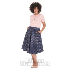 Banned Polka Dot Swing Skirt (Navy) -Alternative Clothing Store daea24e618438d6fa43dd14a0dd1 151981 c