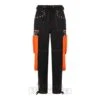 Banned Strap Trousers (Black/Orange)