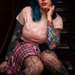 Offical AC/DC 74 Jailbreak T-Shirt (Pink) -Alternative Clothing Store de952c4b98d45b29f5844b8ee9a1 acdc 74 jailbreak pink 2