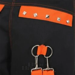 Banned Strap Trousers (Black/Orange) -Alternative Clothing Store e9650d2780c23398e3e9cc817d76