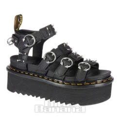 Dr. Martens Dr Martens Blaire Quad Hardware Pierced Sandals (Black)